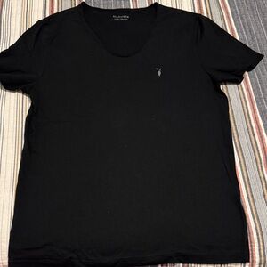 All Saints Black Short Sleeve Tee